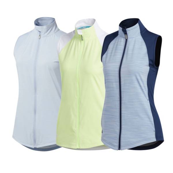 Ladies Full Zip Golf Vest 